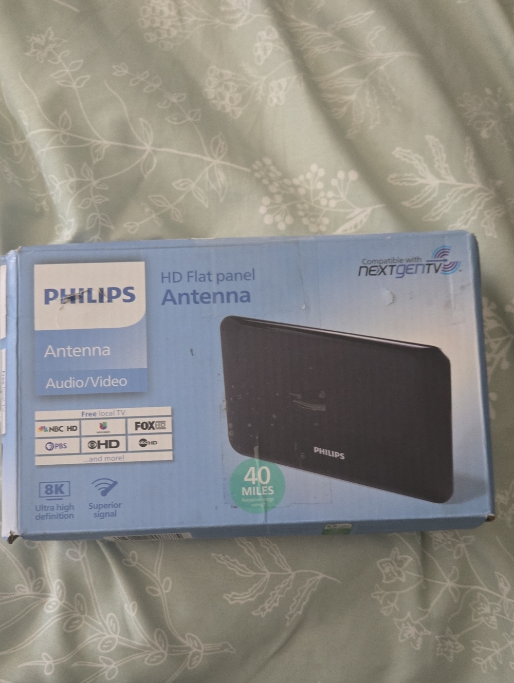 Philips Black HD Flat Panel TV Antenna in Branded Box